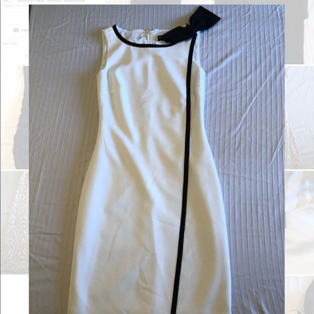 Karl Lagerfeld Paris Shift Dress with Bow Shoulder